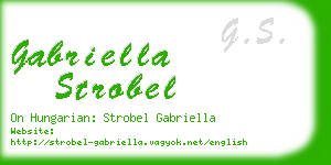 gabriella strobel business card